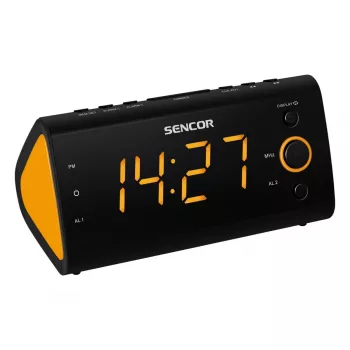 Raadiokell SENCOR SRC 170 — PLL FM raadiokell, 1,2-tolline LED, topeltäratus, toatemperatuur, patarei varutoide