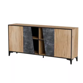 Cama 4D kummut OVO 180x38xH83 tamm/betoon