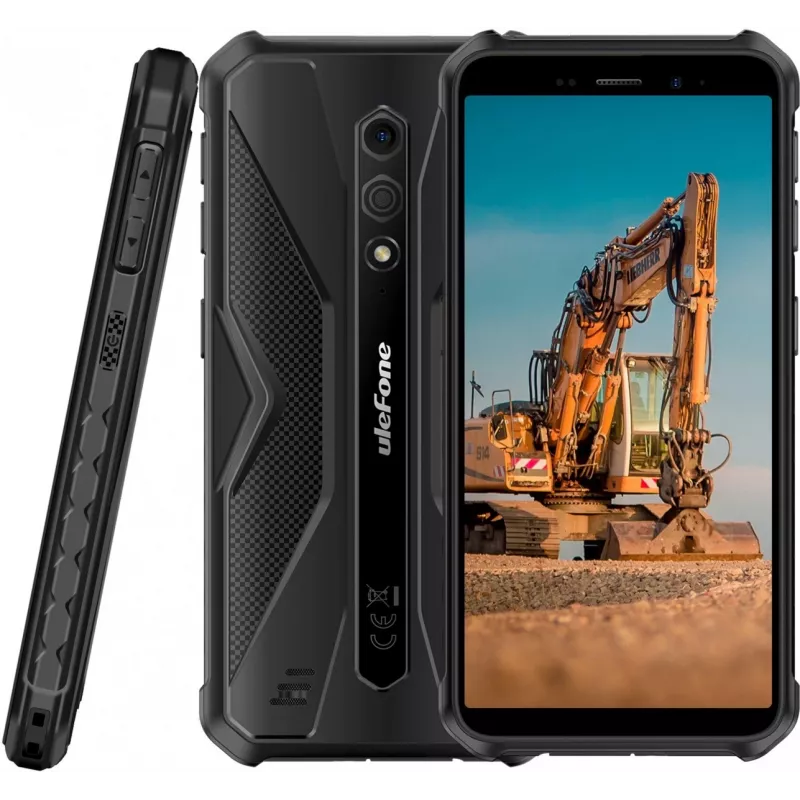 Vastupidav nutitelefon UleFone Armor X12 — 3GB muutmälu, 32GB salvestusruum, täiesti must