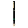 Pelikan M200, Must, Kuldne, Integreeritud täitesüsteem, Vaik, Kuldne, Kaldus sulg, Kuldne, Roostevaba teras