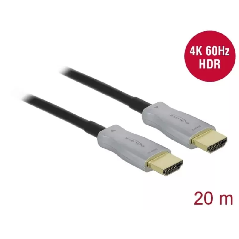 Aktiivne optiline kaabel HDMI 4K 60 Hz 20 m DeLOCK 85015