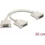 DeLOCK 65833 jadakaabel beež 0,3 m DB-15 2 x DB-15