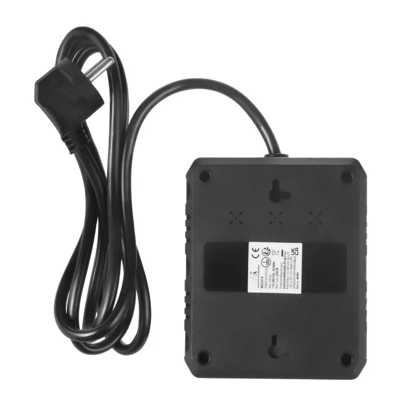 Pikendusjuhe MACLEAN MCE387 B — 2 pistikupesa, 3×USB A, 110–240V, 1,5 m kaabel, max 2500W