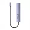 USB-C jaotur Unitek H1124AGY01 100W PD, HDMI 2.0, 2x USB‑A, 2x USB‑C, SD/microSD lugejaga — alumiinium