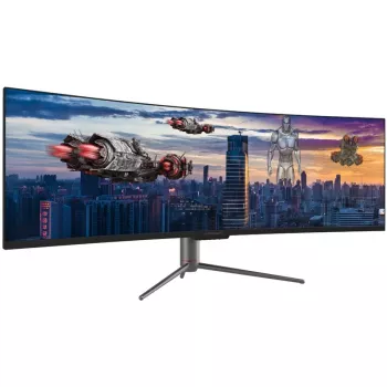 LC-Power LC-M49-DQHD-120-C-Q LED-ekraan 124,5 cm (49 tolli) 5120 x 1440 pikslit UltraWide Quad HD QLED must (LC-M49-DQHD-120-C-Q)