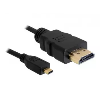 DeLOCK - Video- / helikaabel - HDMI - 32 AWG - HDMI, 19-pin (M) - 19-pin Micro-HDMI (M) - 3 m (82663)