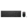 Juhtmevaba klaviatuuri ja hiire komplekt Lenovo Essential Wireless Combo Gen2 — must, kompaktne paigutus, juhtmevaba ühendus