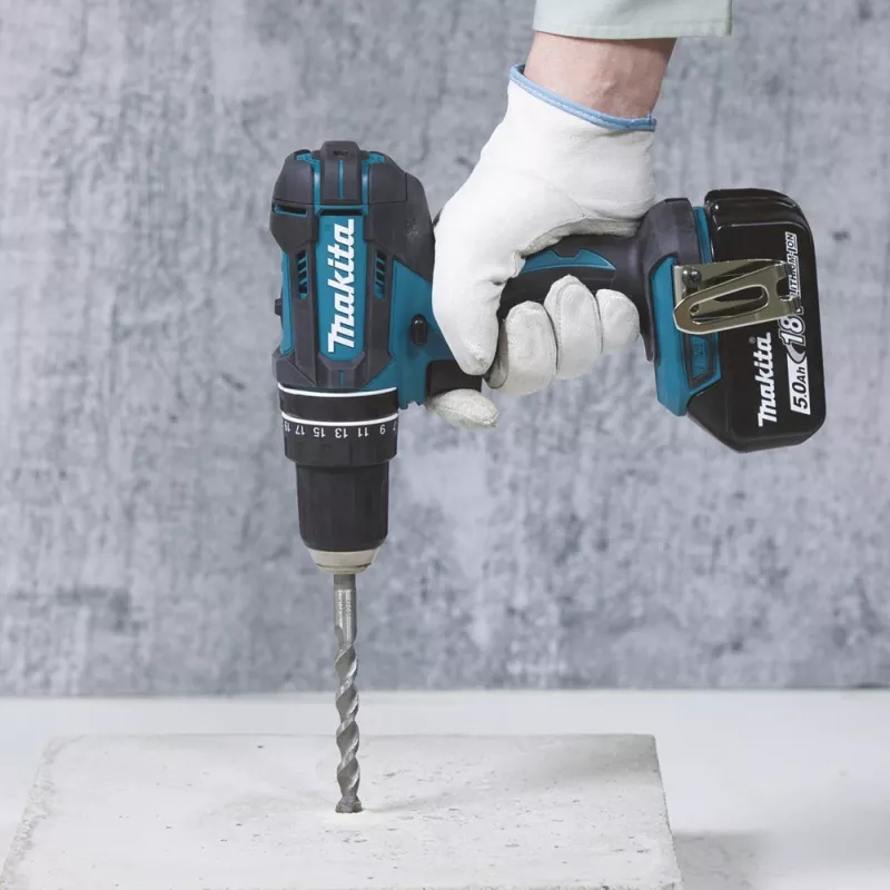 Makita DHP482RFX9 - Löökpuur/keermelõikur - Juhtmeta - Padrun võtmega 13 mm - 62 N·m - 2 akut, laadija kaasas - 18 V (DHP482RFX9)