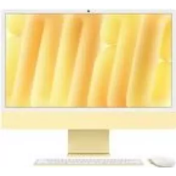 APPLE iMac Z1EK 59,62cm 23,5Zoll standard glass M4 10C CPU/10C GPU/16C N.E. 16GB 256GB SSD Gbit Eth MM NumKey TID DE kollane (Z1EK-Z1EKD/A-07E980)