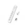 LogiLink LPS402 pikendusjuhe 1,5 m 5 vahelduvvoolupistikut siseruumidesse valge