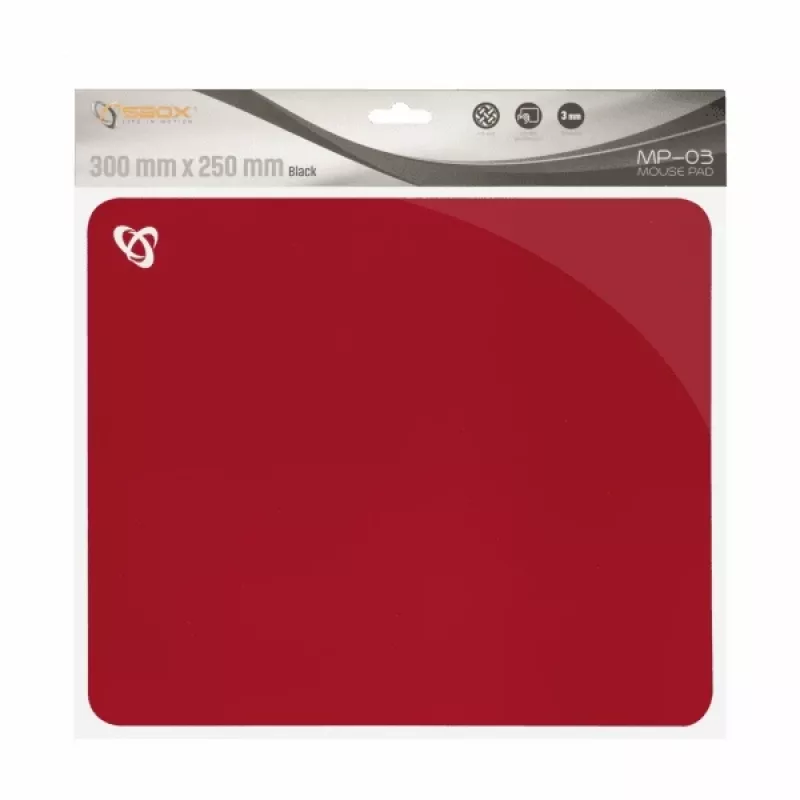 Sbox MP-03R Geelist hiirematt punane