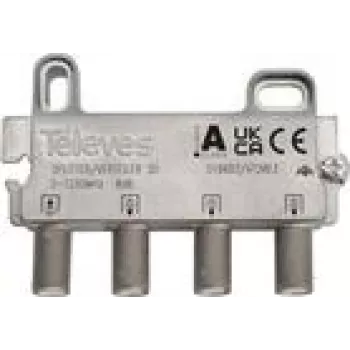 3-suunaline jaotur Televes VT38FZ 5–1218 MHz 8 dB – koaksiaalne RF-signaali jaotur