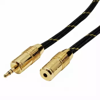 ROLINE GOLD 3,5 mm helipikenduskaabel pistik / pesa 5,0 m (11.09.4755)