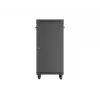 Freestanding rack cabinet LANBERG FF01-6624-12BL 24U 19 inch 600×600 mm, IP20, 1200 kg, must