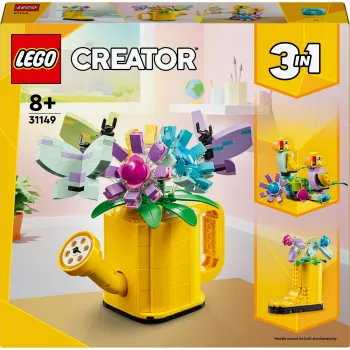 LEGO Creator Lilled kastekannus 31149 — ehitatav lillemudel, 420 osa, 120 × 150 × 130 mm