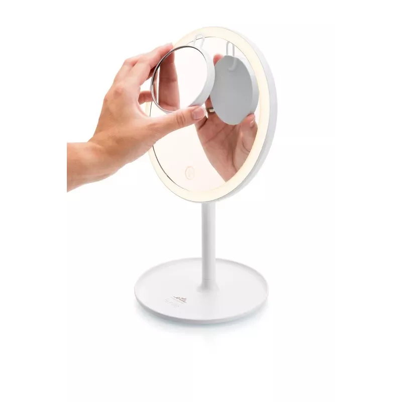 Vabaltseisev LED-jumestuspeegel ETA Fenité ümar 20 cm, puutetundlik juhtimine, USB, sisseehitatud LiPo aku