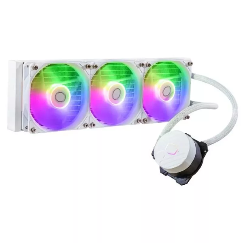 Vedelikjahutuse komplekt Cooler Master MasterLiquid 360L Core ARGB White 12 cm ventilaatorid