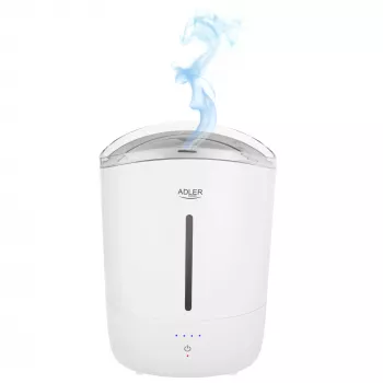 Adler õhuniisutaja | AD 7971 | 30 W | Veepaagi maht 5 L | Ultraheli | Niisutusvõimsus 100-250 ml/h | Valge
