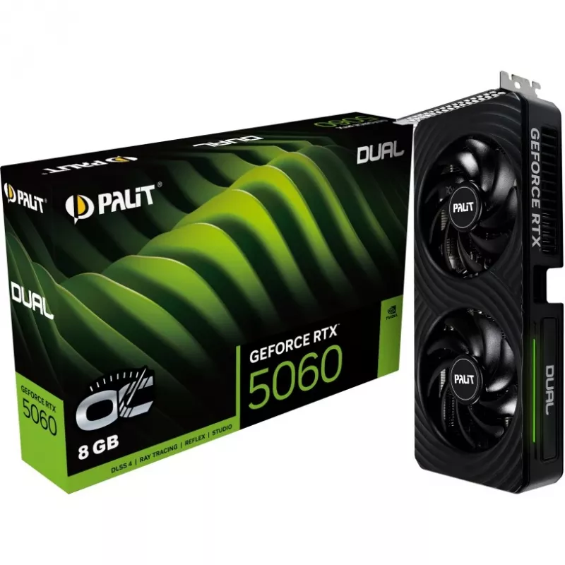 Palit GeForce RTX 5060 Dual OC 8GB GDDR7 graafikakaart