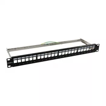 Keystone, Module Carrier, 48,30 cm (19) patchpaneel 24x TP-moodulile, 1HE, must (S216320)