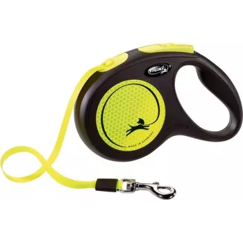 FLEXI uus Neon M - sissetõmmatav jalutusrihm - 5 m