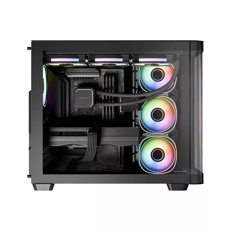 Arvutikorpus LC-Power LC-8001B-ON Midi Tower Must