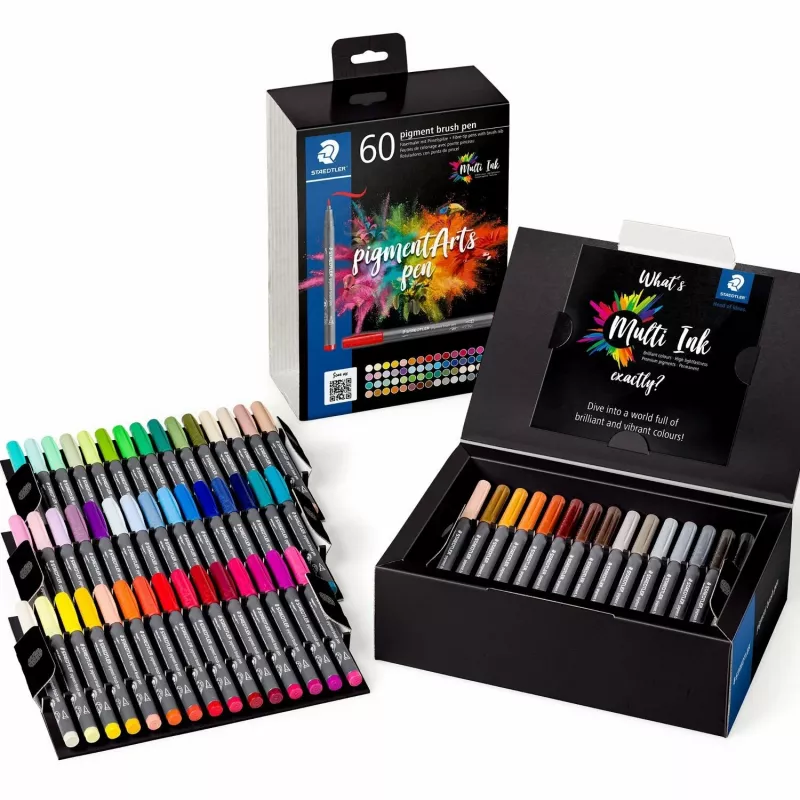Staedtler Pigment Arts pintslipastakas 60 tk