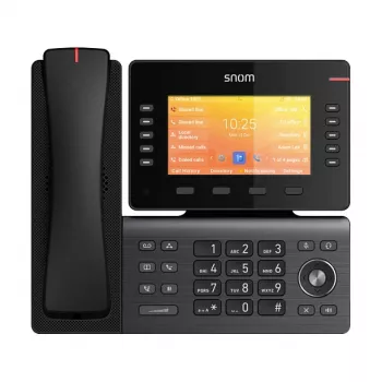 Snom D892M, IP-telefon, must, laua-/seinale paigaldus, Linux, TFT, 12,7 cm (5 tolli)