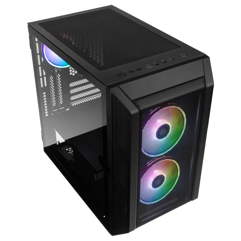 Kolink Citadel Mesh RGB Micro-ATX korpus – must