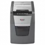 Paberipurustaja REXEL Optimum AutoFeed+ 100X — 100-leheline automaatne söötmine, 4 x 28 mm ristlõige, 34 L mahuti, alumiinium
