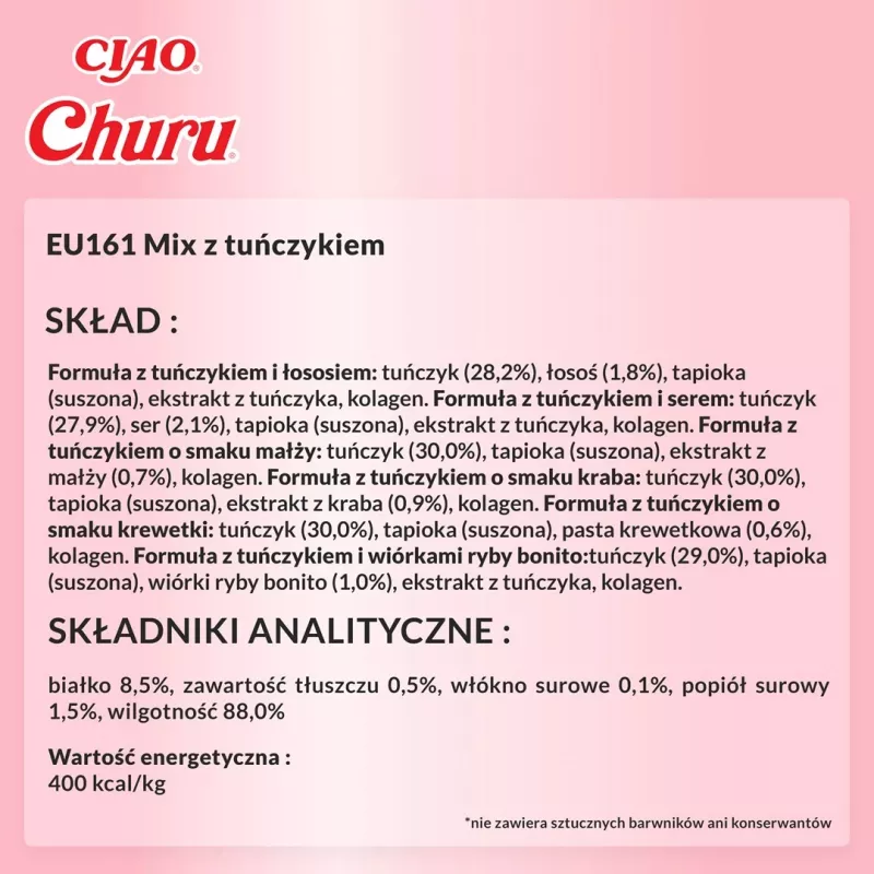 INABA Churu valikukarp Tuunikala – kassimaiused – 60 x 14g