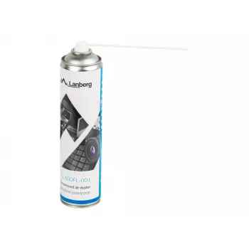 Suruõhupuhasti LANBERG CG-600FL-001 — 600 ml, arvuti puhastamiseks, must/sinine/valge