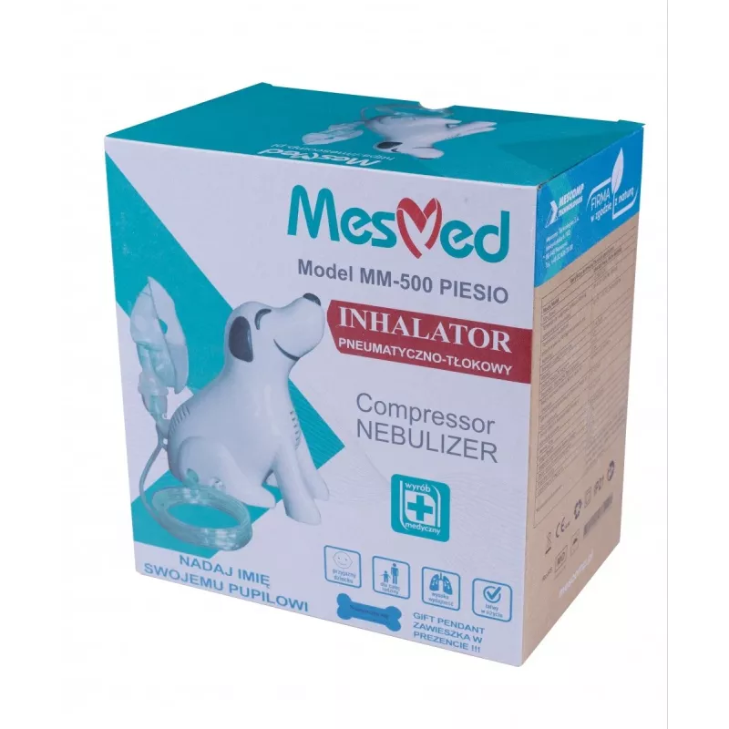 Inhaler Mesmed MM-500 Piesio pneumatilis-kolb-tüüpi kaasaskantav disain