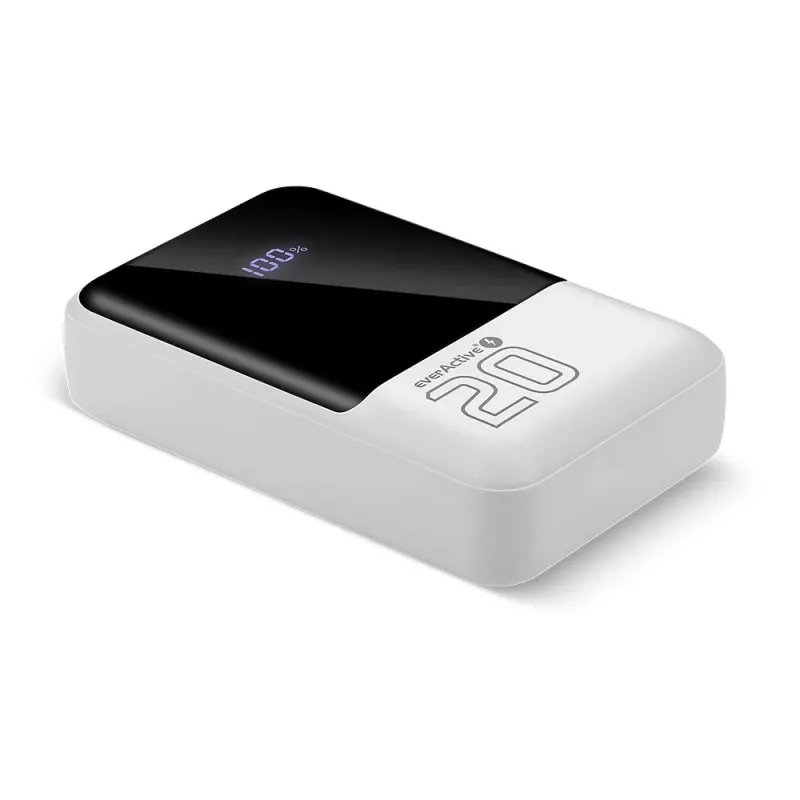 Akupank everActive EB-20Q 20000 mAh, 2x USB-väljund, 22,5W QC4.0 kiirlaadimine