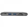 USB-C dokk - 4K HDMI, VGA, USB 3.2 Gen 1, USB-A/C jaotur, Gigabit Ethernet, mälukaardipesad, 100 W PD-laadimine