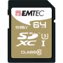 EMTEC Speedin – välkmälukaart – 64 GB – UHS klass 3 / klass 10 – SDXC UHS-I (ECMSD64GXC10SP)
