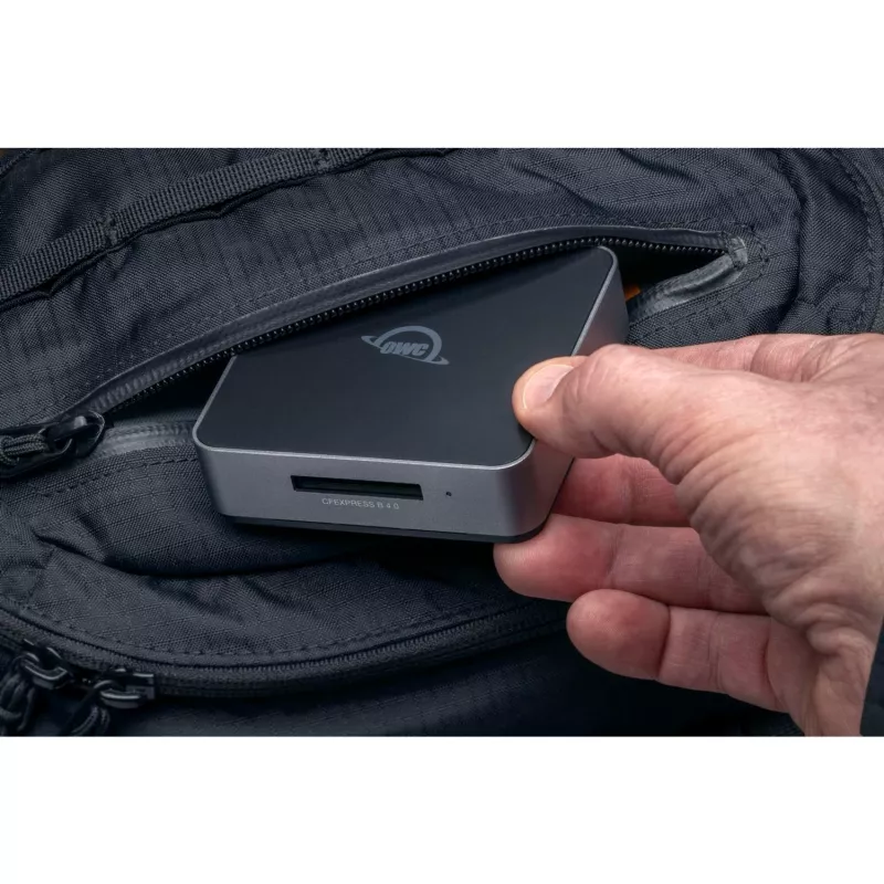 Kaardilugeja OWC OWCTCCFXB4RDR — USB 3.2 Gen 2 USB-C, CFexpress/SD/SDXC, must, 8256 Mbit/s