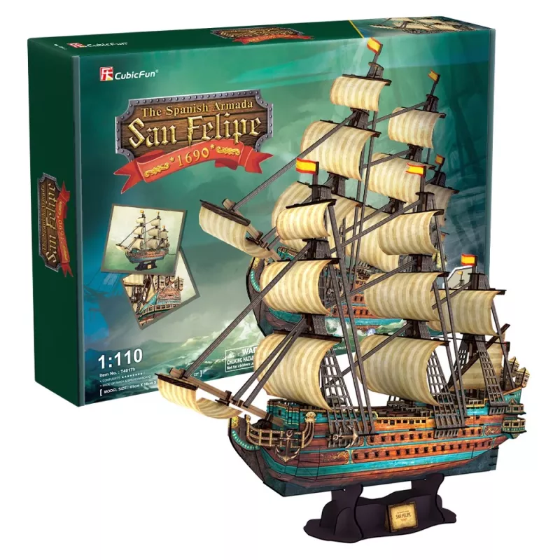 PUZZLE 3D purjelaev The Spanish Armada San Felipe