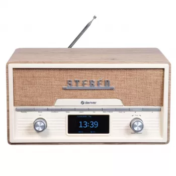 Isiklik CD-mängija Denver MDA-525LW Puiduvärvi 10W DAB+ FM