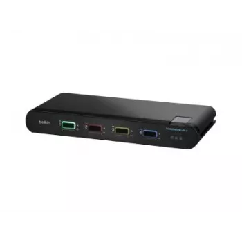 Belkin 4P Sngl Head DP/HDMI to DP/HDMI Video Secure DT Kvm Switch PP4.0 (F1DN104KVM-UN-4)