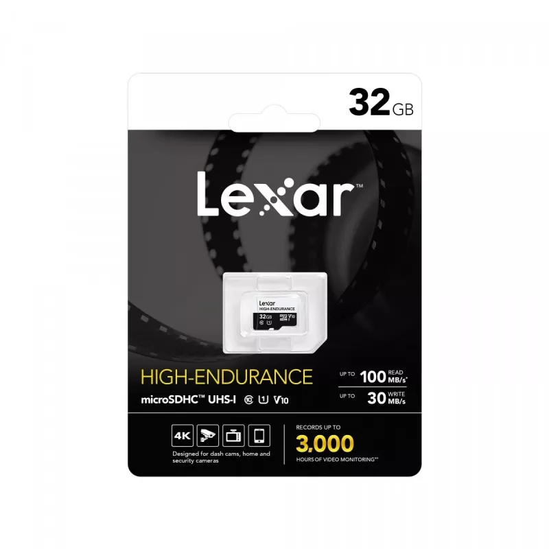 microSD High Endurance kaart 32GB C10 A1 U1 V10 100/30MB/s