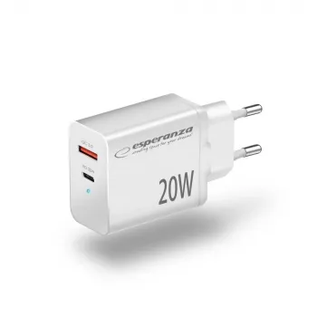 Esperanza EZC105W võrgutoiteadapter 20W Valge