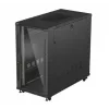 Rack-kapp LANBERG FF01-6222-12B 22U 600x1200 mm must klaasist esi- ja tagauksed