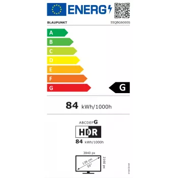 Blaupunkt QLED TV | 55QBG6000S | 55 | Smart TV | Google TV | Must