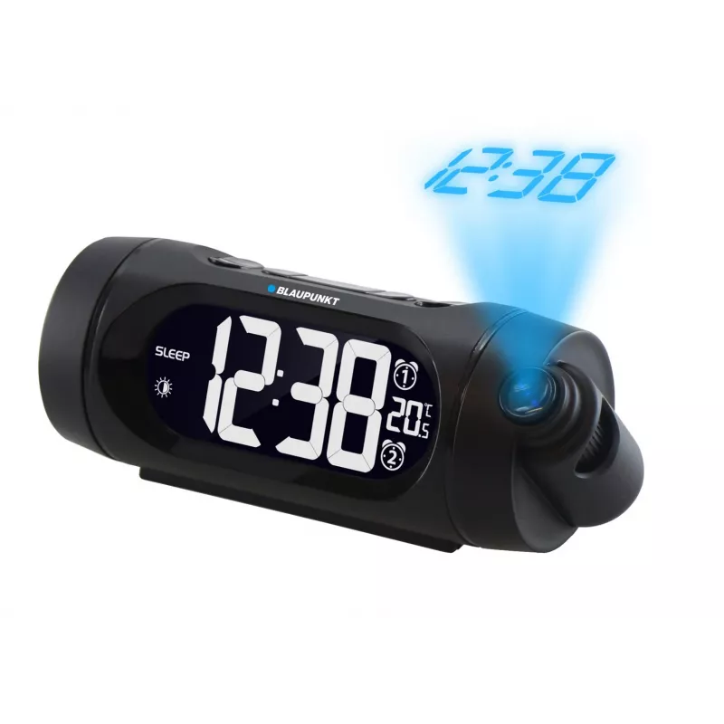 Clock Radio Blaupunkt CRP9BK, FM PLL, Projector, USB Charging, Temperature Inside (CRP9BK)