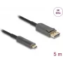 DELOCK aktiivne optiline kaabel USB-C DisplayPortile 81604 4K 60Hz, USB-C (Alt-režiim) DP-le, 1,8 m