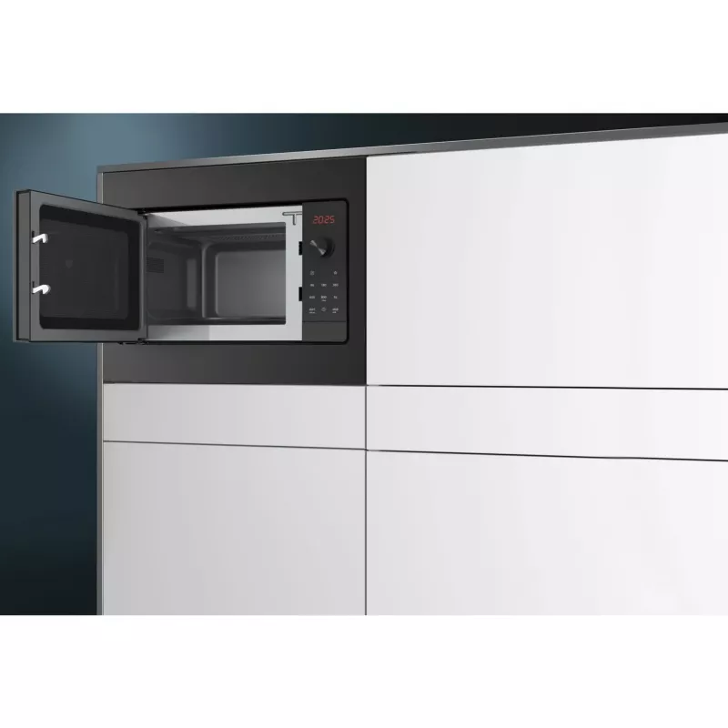 Siemens iQ300 BF523LMB3 mikrolaineahi Must, roostevaba teras Eraldiseisev mikrolaineahi Sisseehitatav 20 L 800 W