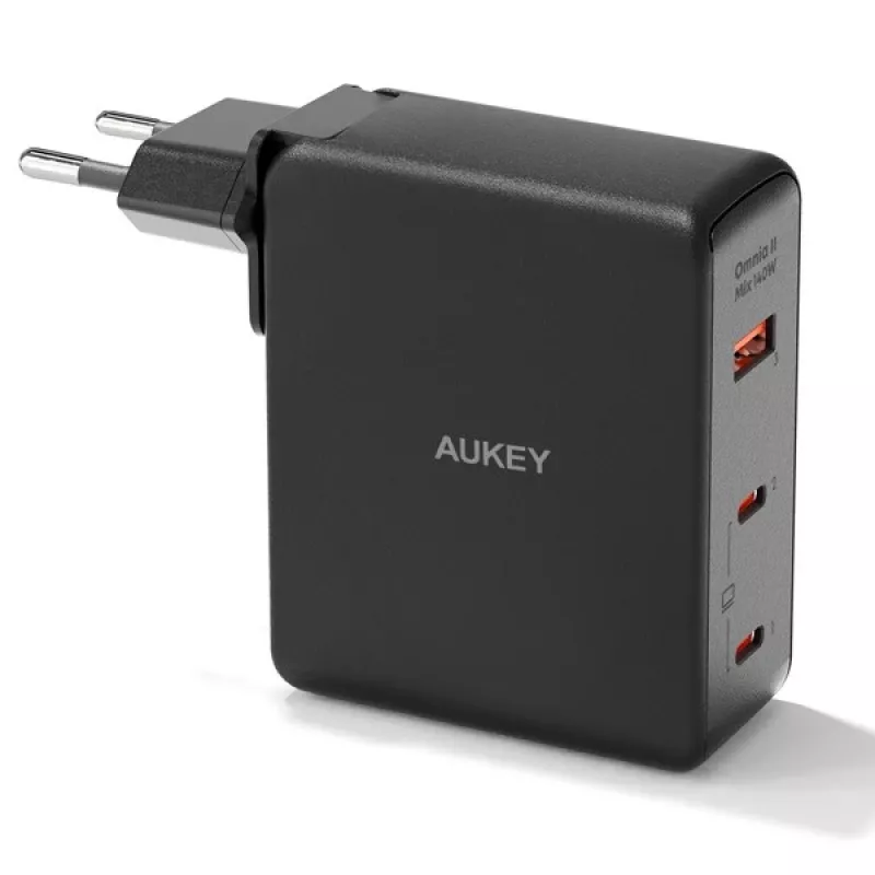 Seinakruvilaadija Aukey PA-B7O, 3×USB, GaN-tehnoloogia