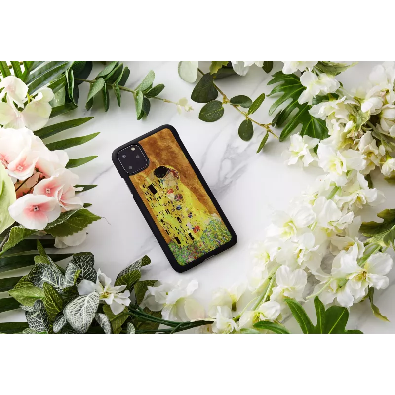 Nutitelefoni ümbris iKins iPhone 11 Pro Max jaoks — must suudluse disain, kaitsev ümbris