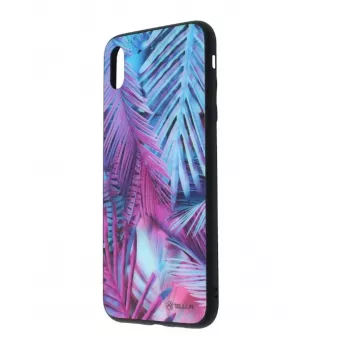 Tellur kaitsev klaasümbrise iPhone XS Max jaoks trükitud palmimustriga